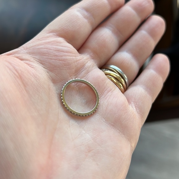 Selling authentic .34 CT Diamond eternity band 18K White Gold, Ring Size: 6.5 - Picture 7 of 7